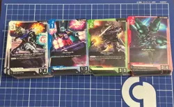 Gundam Card Game GD01 NewType Rising UC/C Uncommon and Common Playset 4 of Each - Image 1