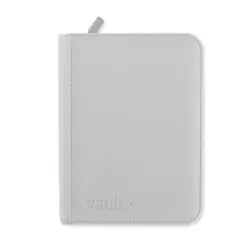 Vault X White Edition 4-Pocket Exo-Tec Zip Binder - 160 Cards - New - Image 1