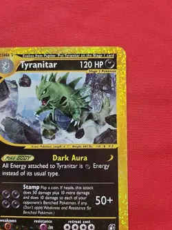 Pokemon: Tyranitar Box 3/12 Expedition Jumbo Card 2002 Oversized Holo Promo - LP - Image 5