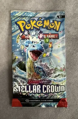 Pokemon Cards - S&V: Stellar Crown - BOOSTER PACK [10 Cards] -Random Art Sealed - Image 1