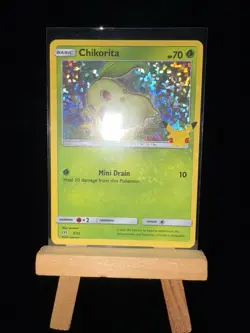 CHIKORITA McDonald's 25th Anniversary 2/25 Holo - Rare Pokemon TCG Card - Image 4