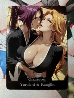 Rangiku & Yoruichi BLEACH Goddess Story Waifu Anime Custom Card - Image 1