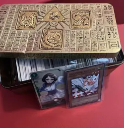 Yu-Gi-Oh! TCG Vintage Collector's Tin Full of Cards W Digimon And One Piece - Image 1