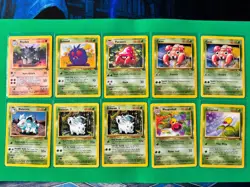 Pokemon TCG Jungle Set Lot (52 Cards) | Vintage 1999 WotC Commons & Uncommons - Image 3