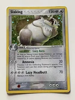 Slaking 15/107 Holo Rare Ex Deoxys 2005 Pokemon Card - Image 1