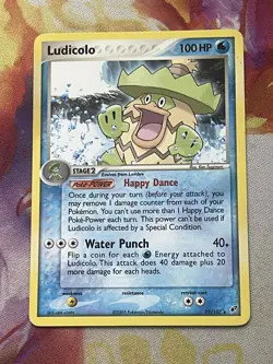 Ludicolo 19/107 Non-Holo Rare Ex Deoxys Pokemon Card - Image 1