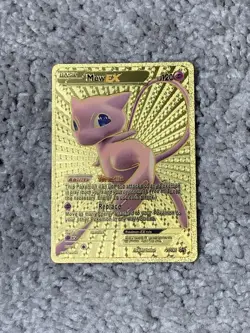 Pokemon Mew EX HP120 XY126 Blackstar Promo Gold Foil Fan Art Card - Image 1