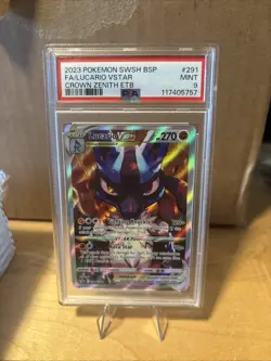 PSA 9 Lucario VSTAR SWSH291 SWSH: Sword & Shield Promo Cards Holo - Image 1
