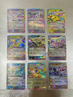 Pokemon TCG Eeveelutions Double Rare Ex Lot (7 Card Set) + Pikachu/ceruledge 191 - Image 1