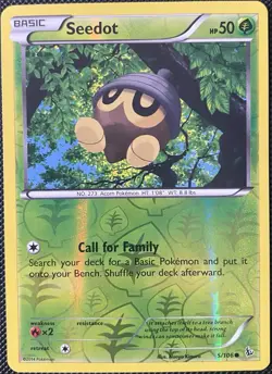 Seedot 5/106 Flashfire Reverse Holo - Pokemon Card - Image 1