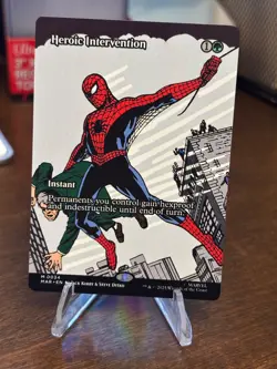 Magic the Gathering- Spiderman- Heroic Intervention (Borderless) - Image 1