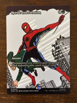 Magic the Gathering- Spiderman- Heroic Intervention (Borderless) - Image 2