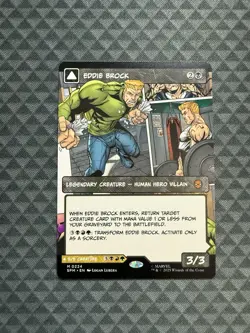 MTG Eddie Brock #0224 Borderless Mythic Marvel’s Spider-Man (SPM) - Image 1