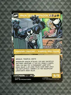 MTG Eddie Brock #0224 Borderless Mythic Marvel’s Spider-Man (SPM) - Image 3