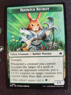 Pawpatch Recruit Token #0021 (NM) Bloomburrow BLB Magic MTG - Image 1