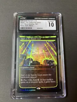 2022 MAGIC THE GATHERING NEON DESTINY HALL OF THE BANDIT LORD NEON FOIL CGC 10 - Image 1