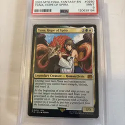 Yuna, Hope of Spira - Final Fantasy (FIN) - MTG Mythic Rare #250 PSA 9 POP 5 - Image 1