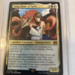 Yuna, Hope of Spira - Final Fantasy (FIN) - MTG Mythic Rare #250 PSA 9 POP 5 - Image 2
