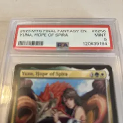 Yuna, Hope of Spira - Final Fantasy (FIN) - MTG Mythic Rare #250 PSA 9 POP 5 - Image 3
