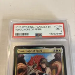 Yuna, Hope of Spira - Final Fantasy (FIN) - MTG Mythic Rare #250 PSA 9 POP 5 - Image 4