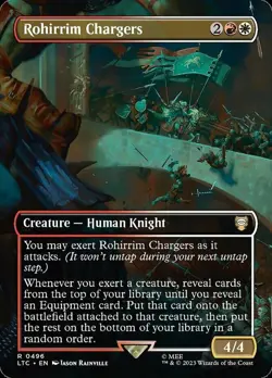 x1 Rohirrim Chargers - Borderless R MTG Commander: The Lord of the Rings: Tales - Image 1