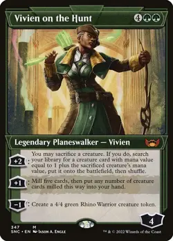 Showcase VIVIEN ON THE HUNT mtg NM-M Streets of New Capenna 1 Mythic - Image 1