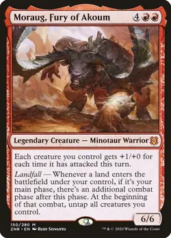 MORAUG, FURY OF AKOUM mtg NM-M Zendikar Rising 1 Mythic - Image 1
