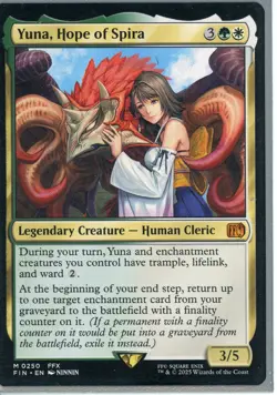 2024 Magic the Gathering Yuna Hope of Spira Legendary Creature Human Cleric - Image 1