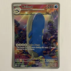Pokemon TCG Scarlet & Violet Journey Together Wailord Illustration Rare 162/159 - Image 1