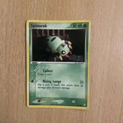 Pokemon Spinarak 78/109 EX Team Rocket Returns Reverse Holo Card Stamped- Played - Image 1