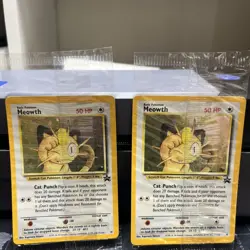 2000 Game Boy Pokemon Black Star Promo Meowth Sealed - Image 1