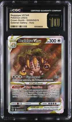 REGIGIGAS VSTAR Crown Zenith Holo Trainer Gallery #GG55 CGC Pristine Pokemon - Image 1