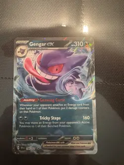 Pokemon Gengar EX Double Rare Holo TCG Temporal Forces 104/162 - Image 1
