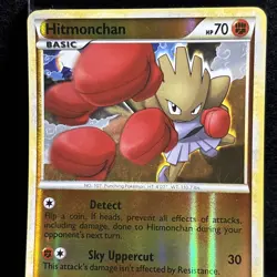 Hitmonchan 51/90 LP Reverse Holo Vintage Pokemon TCG - Image 3
