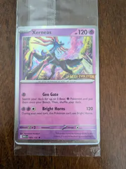 Xerneas 064/132 SEALED Pokemon: Mega Evolution Stamped Promo - Best Buy Promo - Image 1