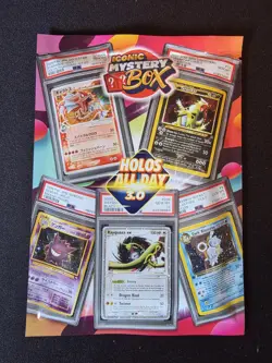 Pokemon! MYSTERY BOX-1 VINTAGE PSA HOLO With 1 IN 10 PSA 10 VINTAGE HOLO - Image 1
