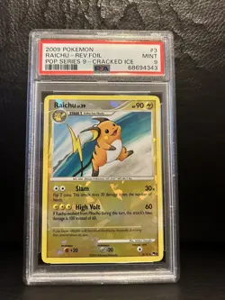 Pokemon POP Series 9 Raichu Holo PSA 9 Mint - Image 1