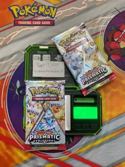 Heavy Pack x2, Prismatic Evolutions Pokemon TCG New/sealed 24.35g & 24.29g - Image 1