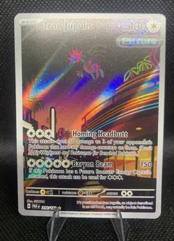Pokemon TCG Iron Jugulis 216/182 Illustration Rare SV Paradox Rift Holo NM/MT - Image 1