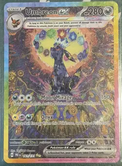 Pokemon Prismatic Evolutions Umbreon ex 161/131 Special Illustration Rare - Image 1