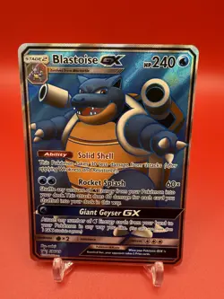 Pokemon TCG Blastoise GX Promo SM189 Holo Rare NM - Image 1