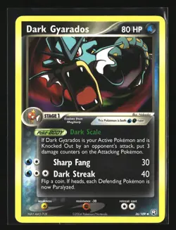 Pokemon DARK GYARADOS 36/109 Uncommon (2004 Team Rocket Returns) LP/Light Play - Image 1
