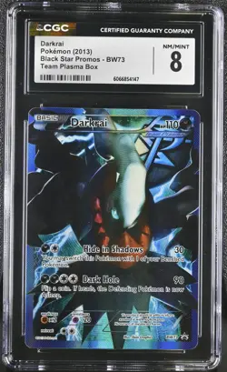 CGC 8 Darkrai 2013 Black Star Promos BW73 Team Plasma Box Pokemon Card - Image 1