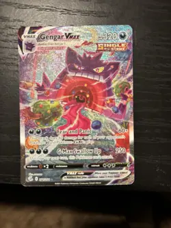 Pokemon TCG Gengar VMAX 157/264 Swsh08: Fusion Strike Holo Card Mint Condition - Image 1