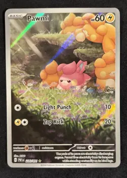 Pokemon Pawmi Sir TCG Illustration Rare Card 226/091 Paldean Fates NM - Image 1