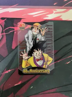 one piece dragonball morinaga card luffy goku - Image 1
