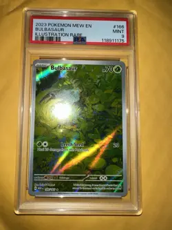 Pokemon TCG Bulbasaur Scarlet & Violet 151 Holo Illustration Rare Card PSA 10 - Image 1