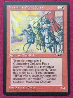Magic The Gathering ALLIANCES VARCHILD'S WAR-RIDERS red card MTG - Image 1