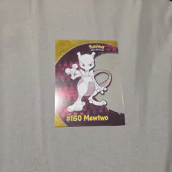 2000 Topps Pokemon #150 MewTwo CP5 TV Animation Transparent Card - Image 1