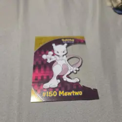 2000 Topps Pokemon #150 MewTwo CP5 TV Animation Transparent Card - Image 2